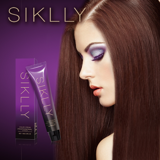 Creme de coloração de cabelo SIKLLY Dye Hair Salon com destaques (71 cores)