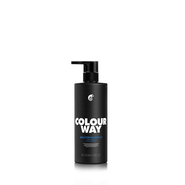 COLOURWAY Menthol Keratin Shampoo para todos os tipos de cabelo para adultos