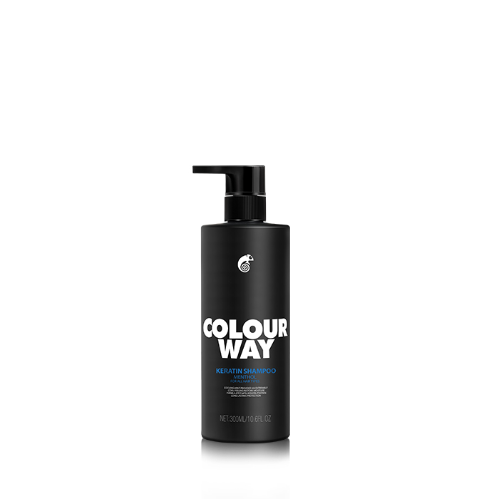 COLOURWAY Menthol Keratin Shampoo para todos os tipos de cabelo para adultos