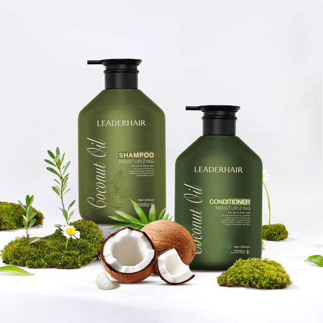 LEADERHAIR Shampoo Hidratante Sem Sulfatos e Sem Parabenos com Óleo de Coco