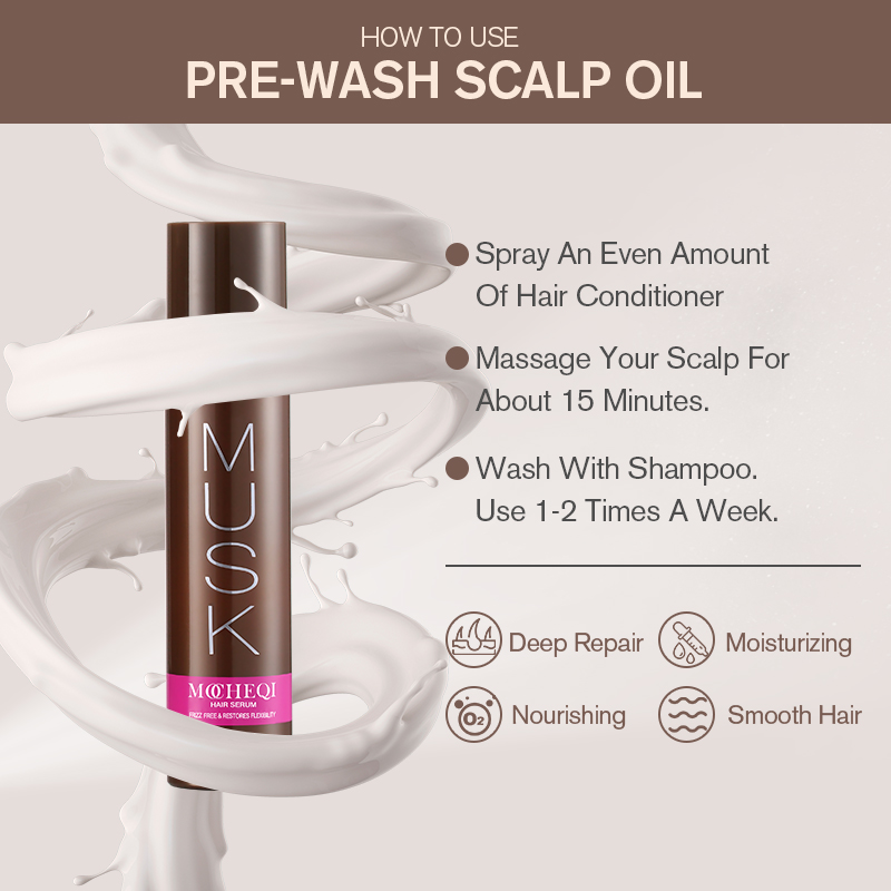 MOCHEQI Private Label Organic Hair Repair Soro Nutritivo Profundo Alisamento Anti-Frizz Brilho Tratamento Melhorador para Cabelos Secos e Danificados