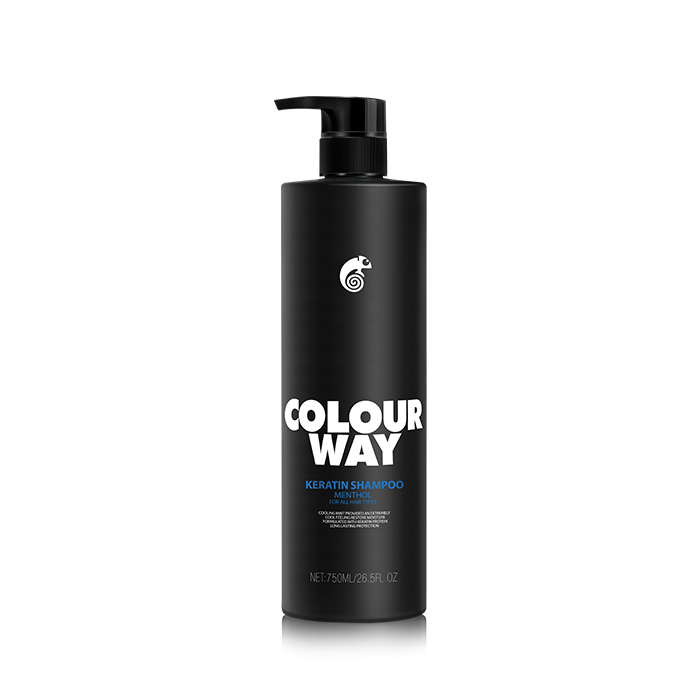 COLOURWAY Menthol Keratin Shampoo para todos os tipos de cabelo para adultos