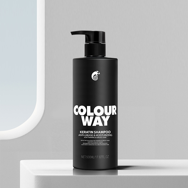 COLOURWAY Shampoo anti-gordura e hidratante com queratina para cabelos finos e oleosos 