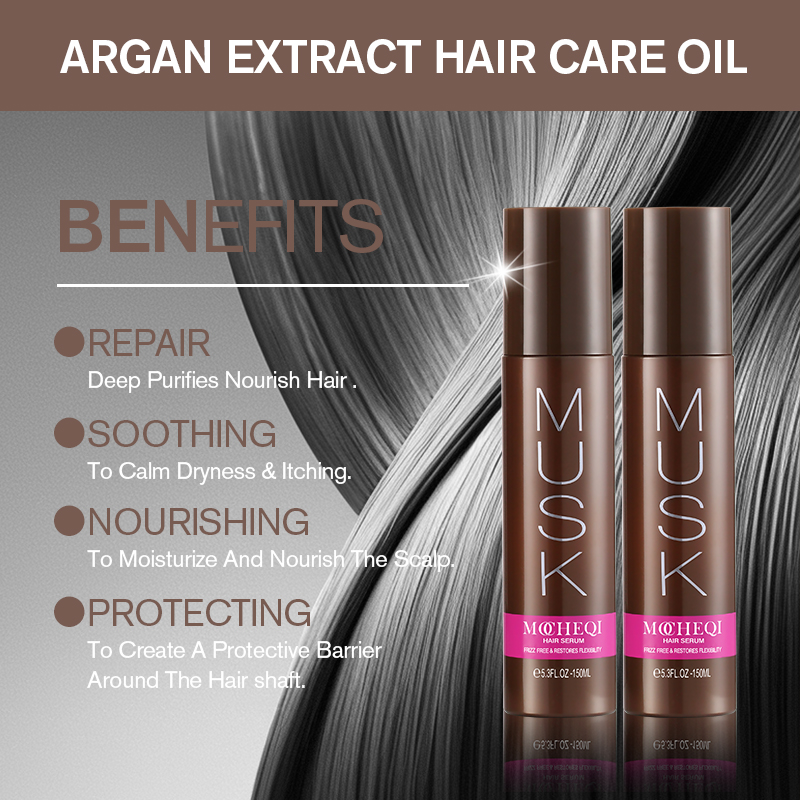 MOCHEQI Private Label Organic Hair Repair Soro Nutritivo Profundo Alisamento Anti-Frizz Brilho Tratamento Melhorador para Cabelos Secos e Danificados